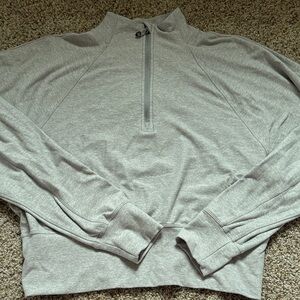 Lululemon grey Ready to Rulu zip up